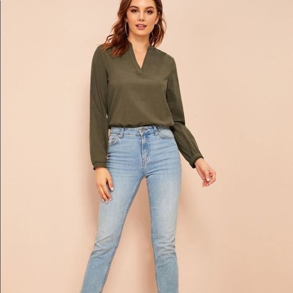 Old navy | Green Long sleeve top - Picture 1 of 3